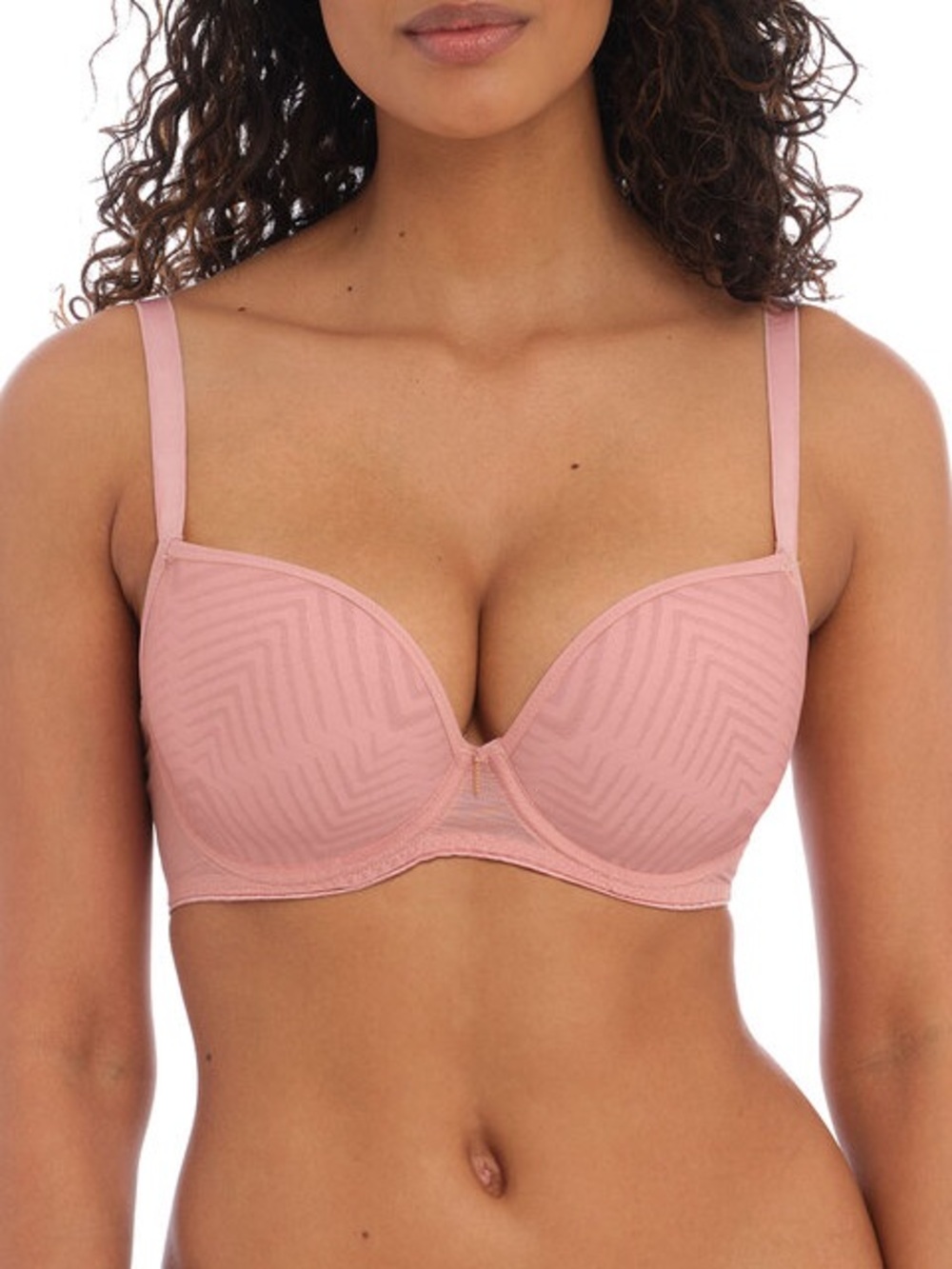 FREYA Tailored Moulded Plunge Bra Size 28D Ash Rose / Pink NWT Freya AA401131ASE